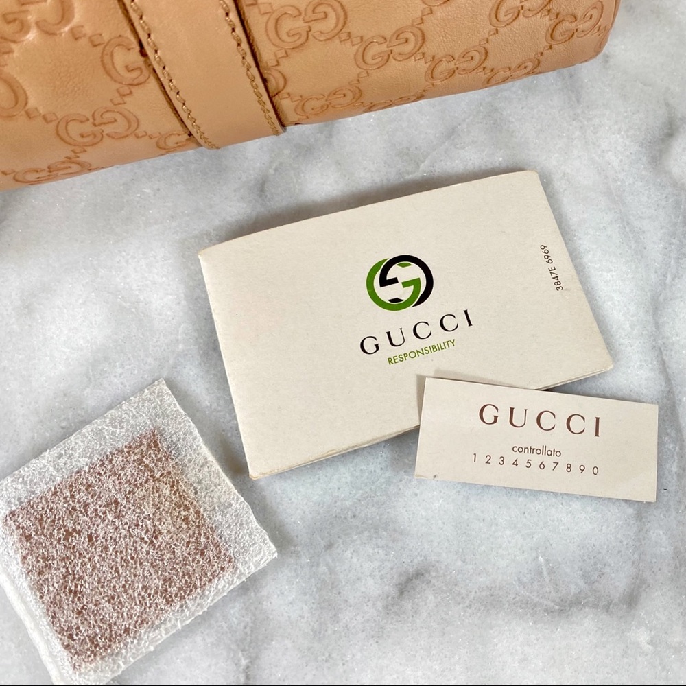 |SOLD| Gucci Guccissima Medium Boston Bag - Picture 10 of 12